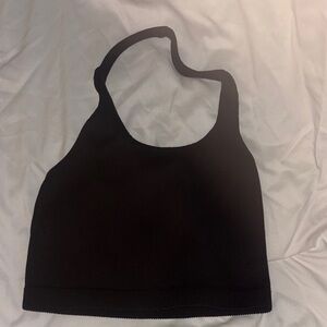 Black Cotton On Halter Tank Top